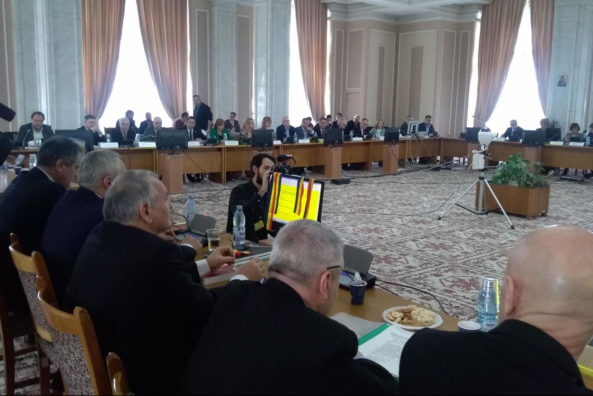 FOTO. Circ la audirea ministrului propus pentru Educație. PNL a tăiat ”pamblica” în fața lui