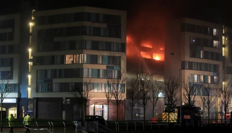 Incendiu puternic în Liverpool, în noaptea de Revelion