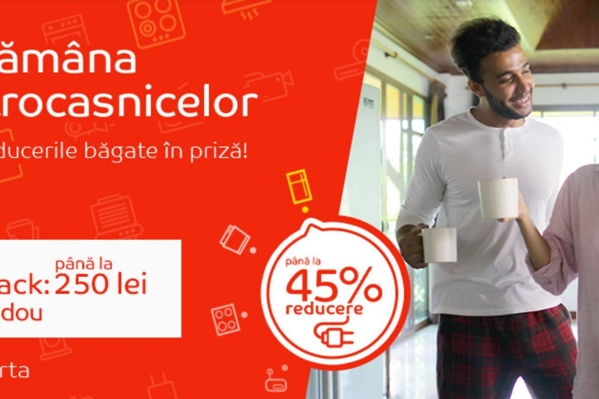 eMAG Saptamana electrocasnicelor - Reduceri de pana la 45% pentru o multime de produse