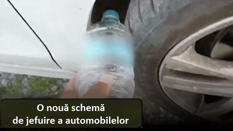 Verifică roata când urci în mașină. Vezi o sticlă de plastic acolo? Atunci ai putea fi în pericol