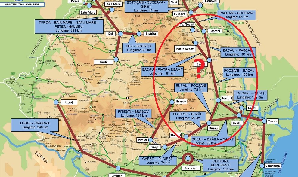 Nu avem unire între Moldova și Muntenia. Zero autostrăzi și drumuri expres între "principate"