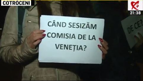 Proteste la Cotroceni, după ce Iohannis a desemnat-o premier pe Dăncilă