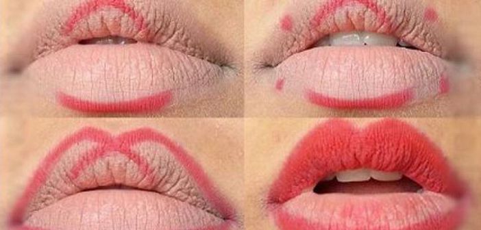 Şi-a desenat un X cu rujul pe buza de sus. Ce a urmat te va surprinde