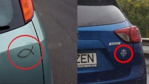 Ce semnificație au de fapt simbolurile stranii pe care le-ai văzut pe unele mașini