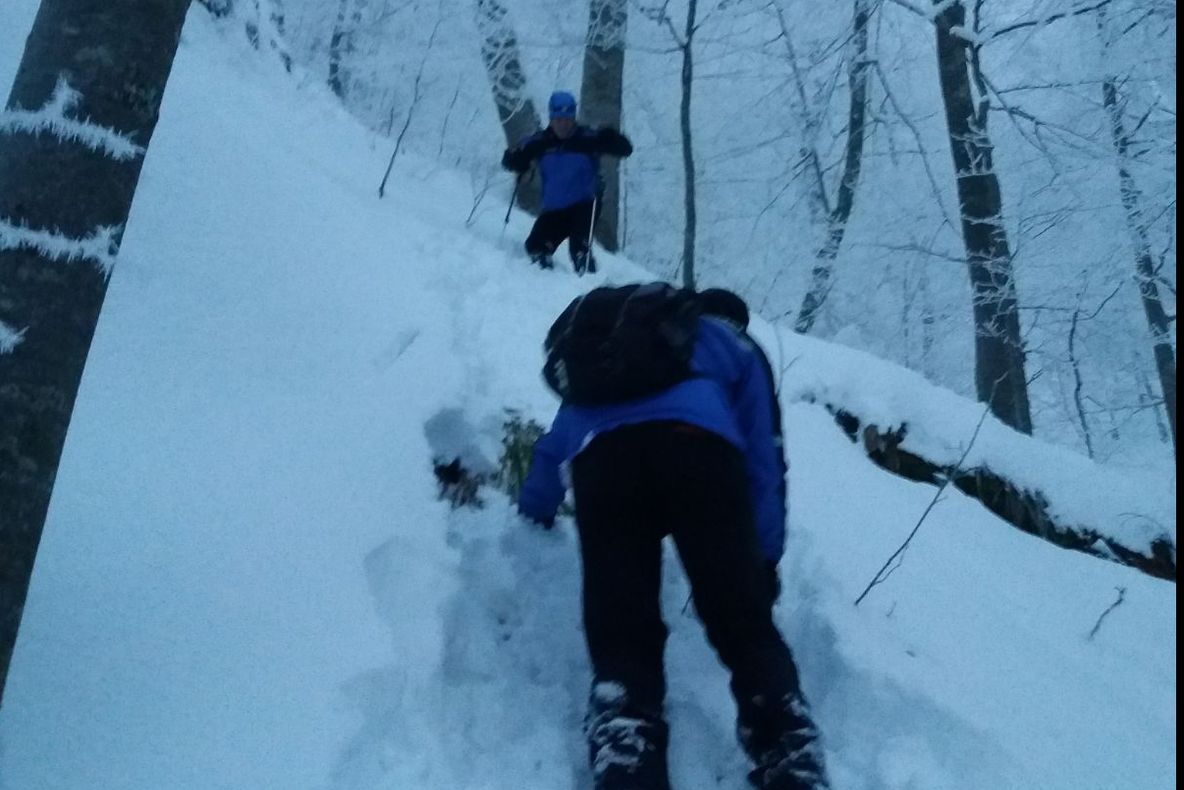 Schiori blocați ore în șir în Bucegi, salvați de jandarmi