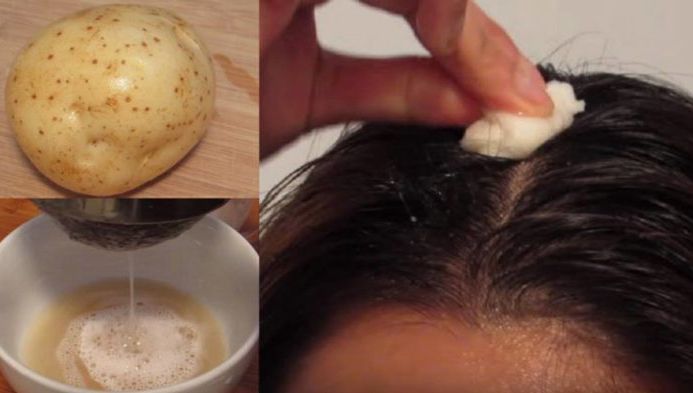 A folosit sucul de la cartof pe rădăcinile părului. Motivul te va surprinde