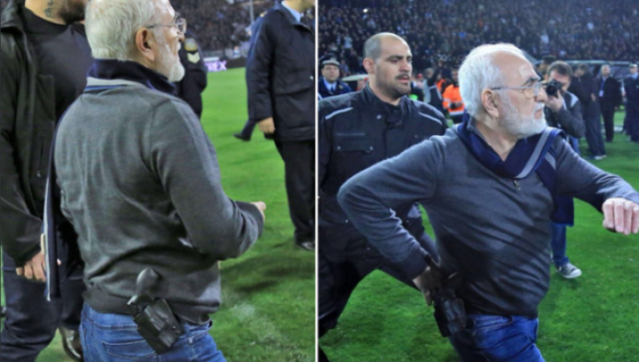 Patronul lui Răzvan Lucescu la PAOK, omul care a intrat cu pistolul pe teren, şi-a aflat pedeapsa