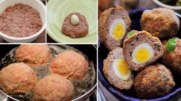 Chifteluţe umplute cu ou. O reţetă delicioasă pentru Paşte