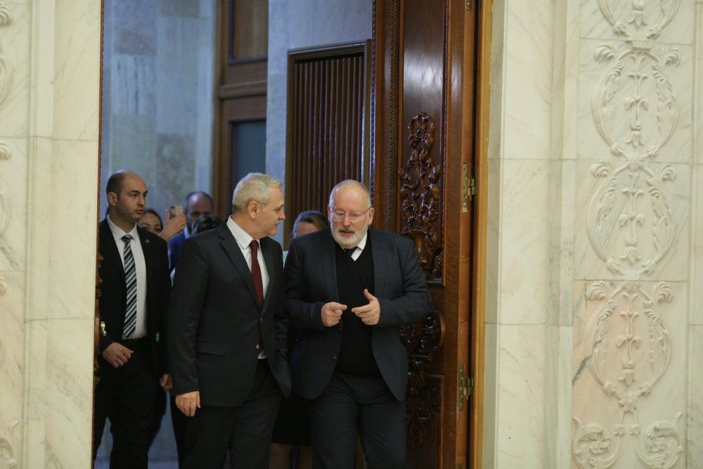 ”Timmermans a punctat că și el, și CE, sunt foarte bine informați despre România”