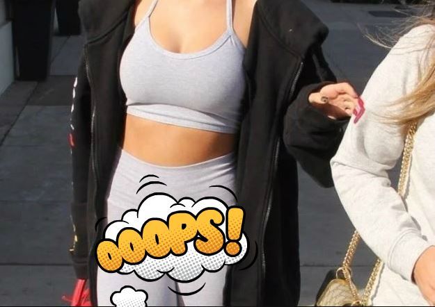 Nu s-a uitat în oglindă înainte să plece de acasă! Bruneta a fost alergată de paparazzi. Ce rușine