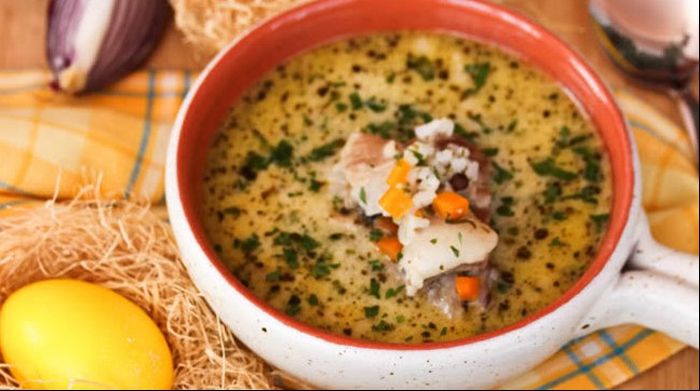 CIORBĂ DE MIEL reţetă de Paşte. La final adăugă puţin tarhon pentru a respecta reţeta tradiţională