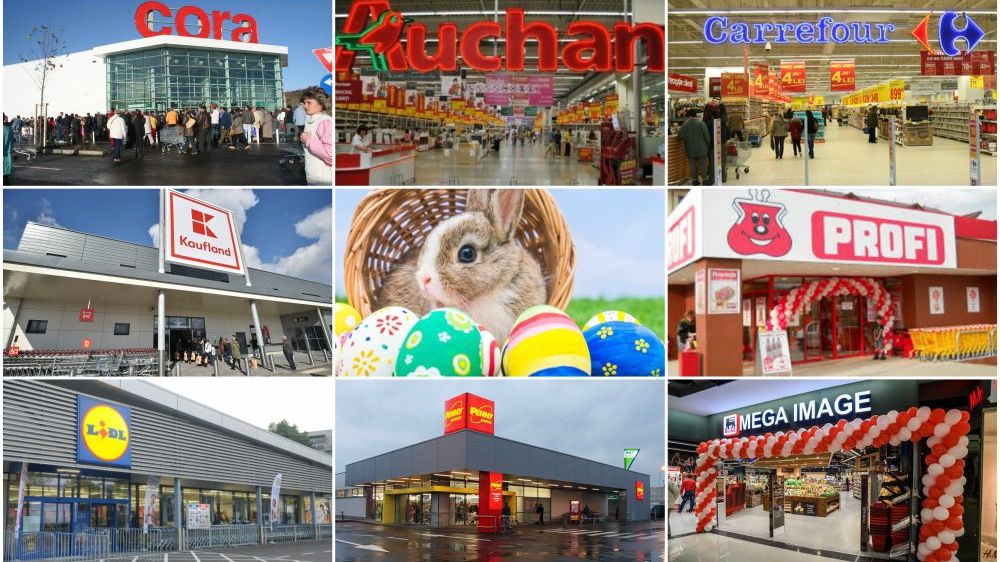 Magazine şi mall-uri deschise de Paşte