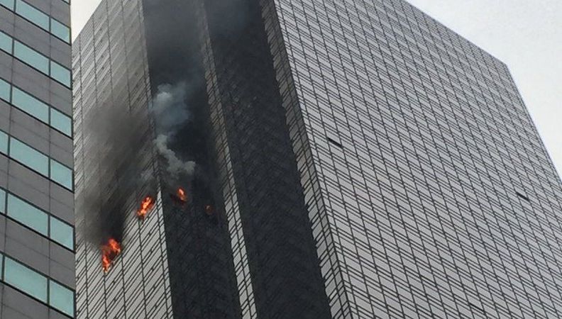 Reacția lui Trump după incendiul puternic de la Trump Tower din New York