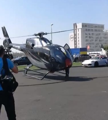 Aroganţa supremă la Mamaia. Aterizare periculoasă cu elicopterul în faţa clubului