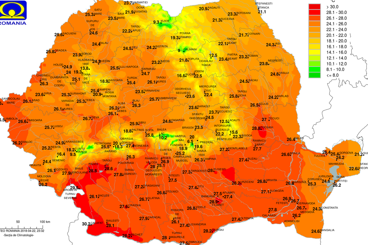 Ieri a fost cea mai caldă zi de aprilie din istorie! Când scăpăm de "canicula de primăvară"