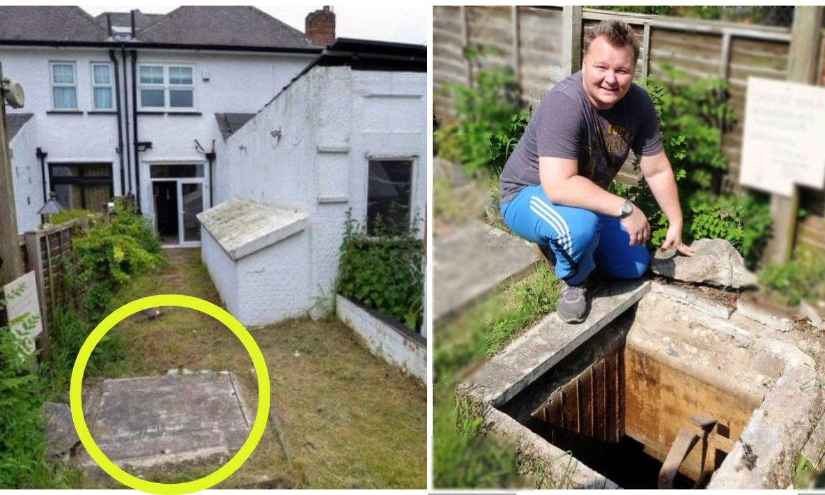 A renovat peluza casei, iar sub iarbă a găsit o trapă.A deschis-o, era un buncăr.COLOSAL ce ascundea