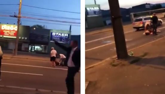 Scene de o violență extremă pe o stradă din Baia Mare: Trei tineri, bătuţi crunt