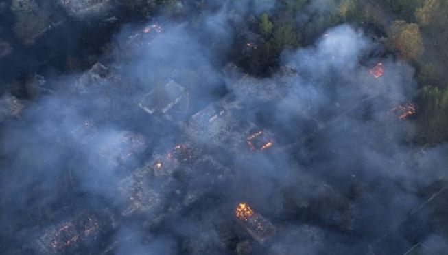 Alertă: Incendiu la Cernobîl, în apropiere de reactorul care a explodat în 1986  