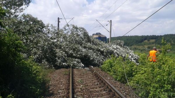 Traficul feroviar afectat din cauza furtunilor. Unde sunt probleme cu circulaţia trenurilor