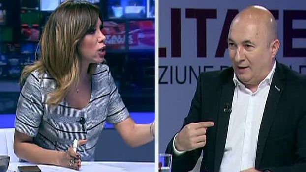 Dispută aprinsă între Denise Rifai şi Codrin Ştefănescu: "Tăiaţi-mi ce vreţi, nu numai microfonul"