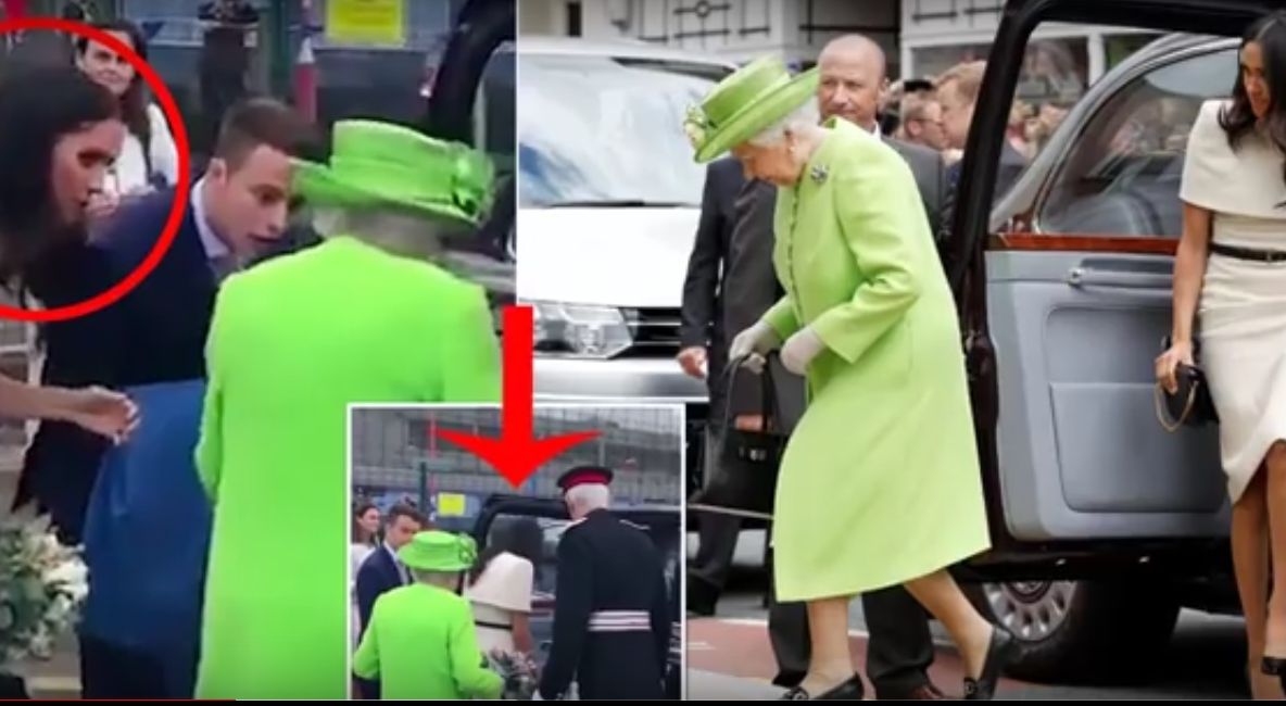 Meghan Markle a călcat rău pe bec. Urcă în mașină în fața Reginei