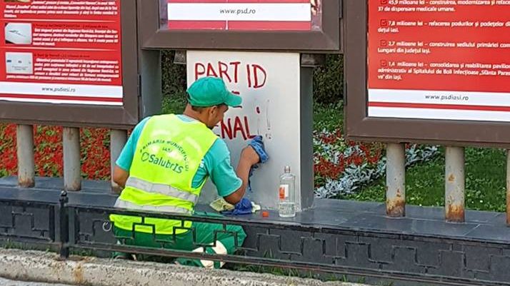 PSD Iași a scăpat de eticheta ”partid de penali”, cu ajutorul muncitorilor de la salubritate