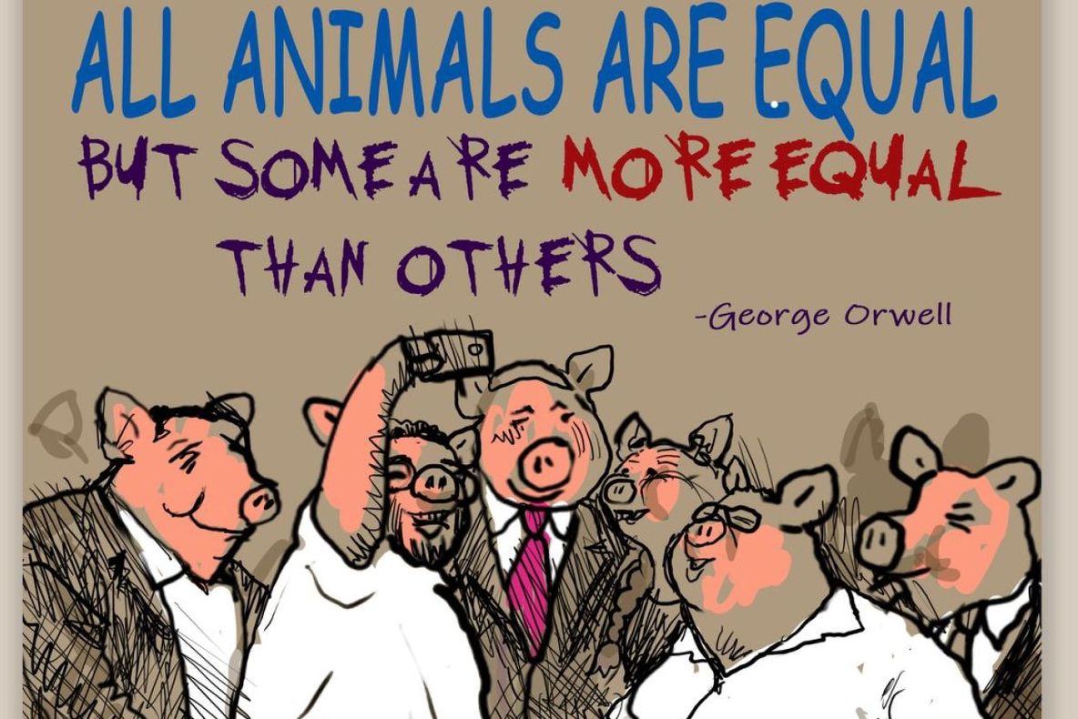 Caricaturist israelian, concediat pentru un desen cu liderii țării drept porcii din Ferma Animalelor