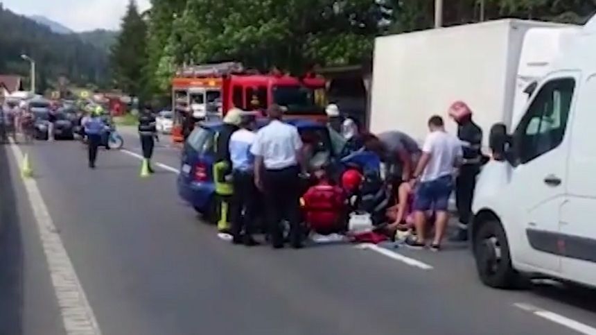 Accident grav cu şapte victime la Predeal
