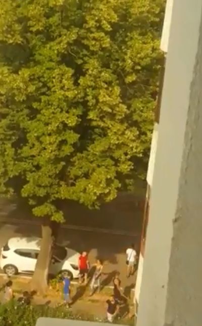 Imagini ireale. Opt bărbaţi s-au luat la bătaie în plină stradă din cauza programărilor la tuns