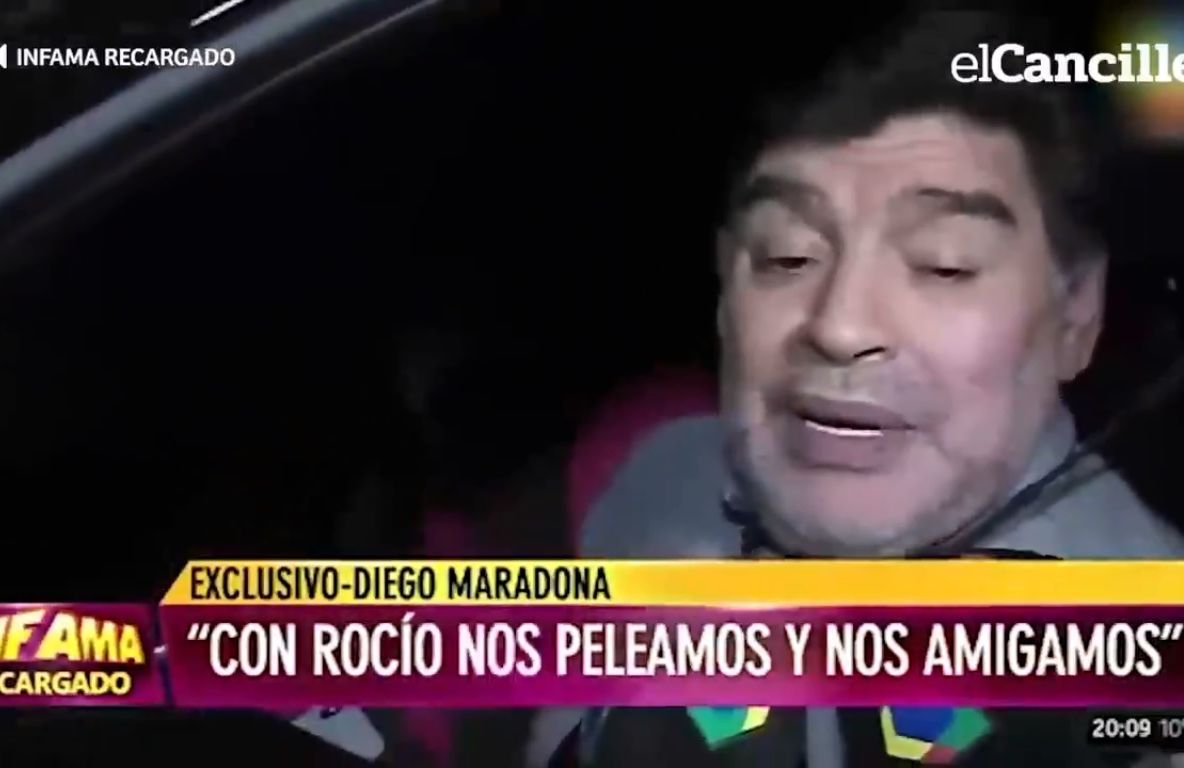 Maradona, beat mort! Abia lega două vorbe. Imagini halucinante