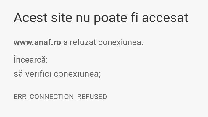 anaf.ro picat // Site-ul ANAF este căzut, românii furioși