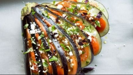 Vinete evantai în stil mediteranean, o reţetă excelentă şi spectaculoasă!