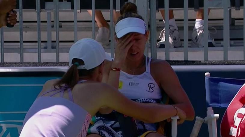 Mihaela Buzărnescu, o nouă cădere nervoasă pe teren. A plâns în hohote