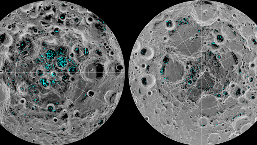 NASA anunță o descoperire majoră despre LUNĂ. Ce se află sub cei doi poli lunari   