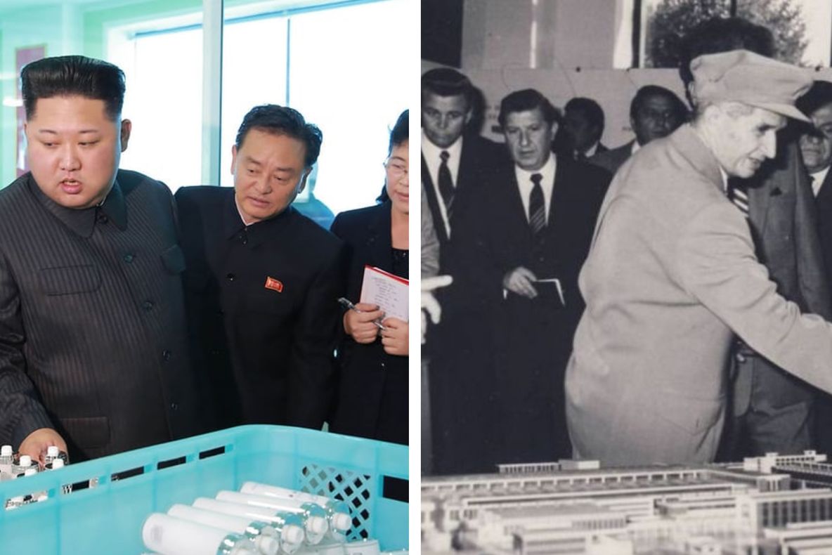 Imagini absolut fabuloase, Kim Jong-un în vizite de lucru, e leit Ceauşescu (GALERIE FOTO)