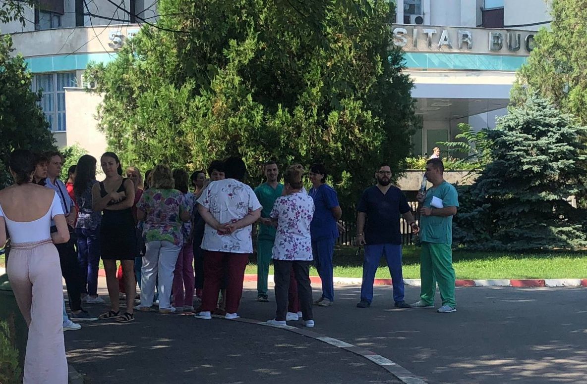 Ministrul Sănătății a trimis Corpul de Control la Spitalul Universitar după protestul de luni