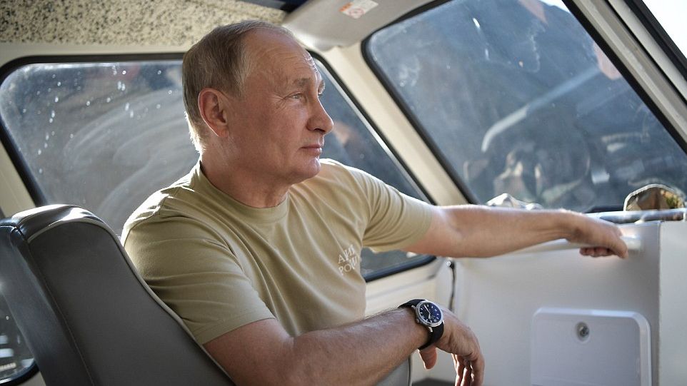 Vladimir Putin, imagini "în premieră" din timpul vacanței 