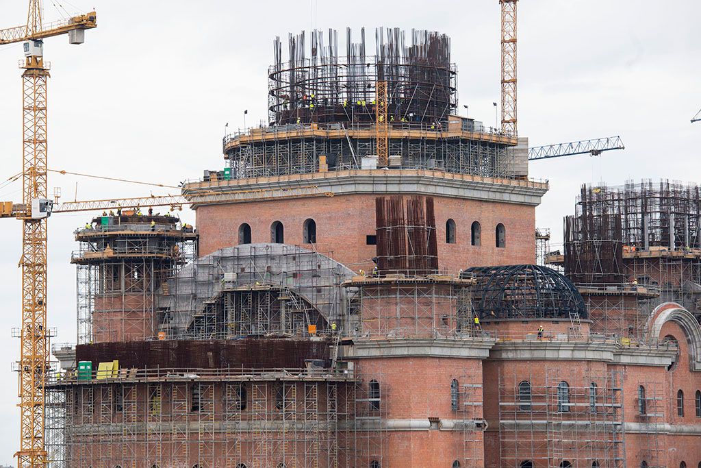 Cum arată Catedrala Mântuirii Neamului cu 2 luni înainte de inaugurare