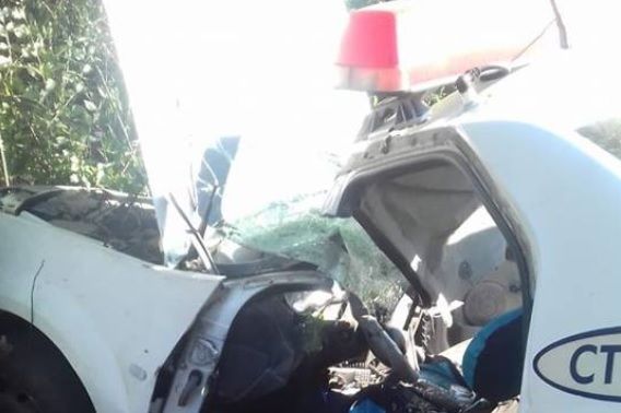 Poliţist din Constanţa, rănit grav într-un accident, în timpul misiunii