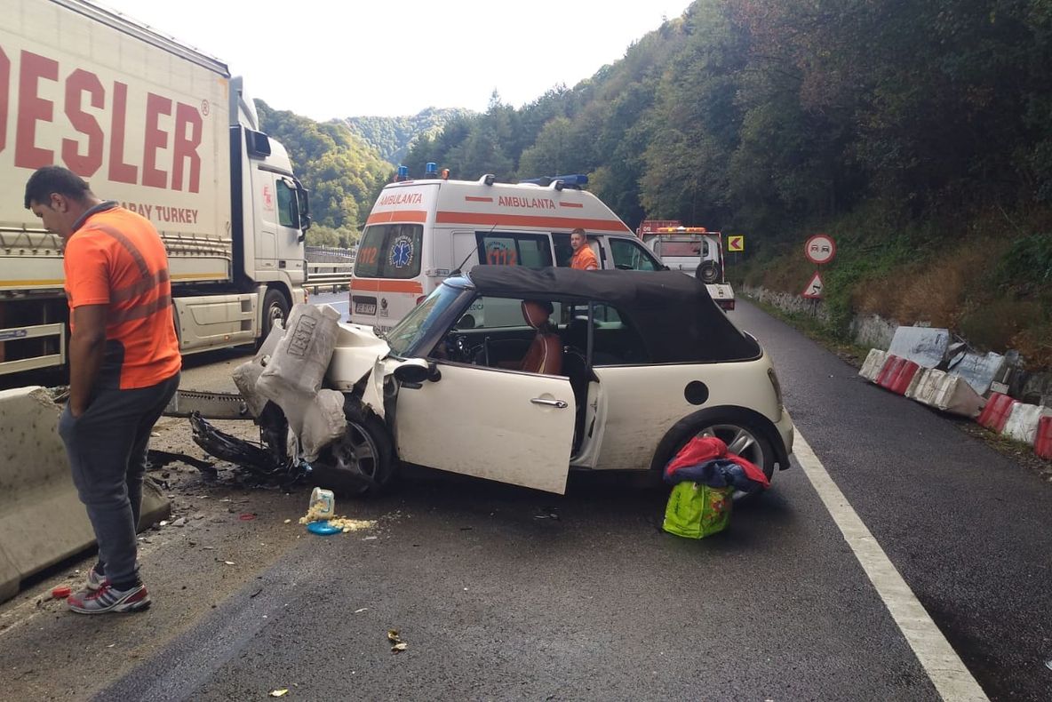 Al patrulea accident pe DN7, în mai puțin de 48 de ore
