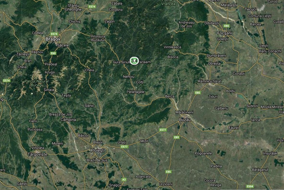 Două cutremure de peste 3 grade în România, în decurs de șase ore