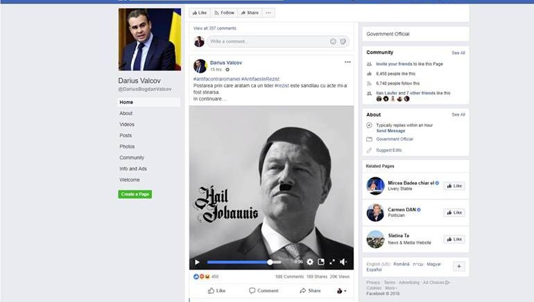 Scandalul Vâlcov - Iohannis/Hitler a ajuns în presa germană