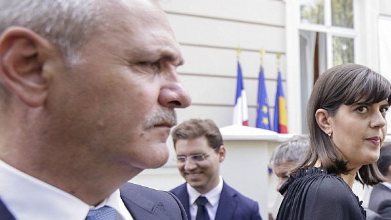 Dragnea, fotografiat când "fugea după Kovesi să îi dea șorici"