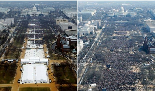 Poza de la inaugurarea mandatului lui Donald Trump, modifcată la cerea sa 