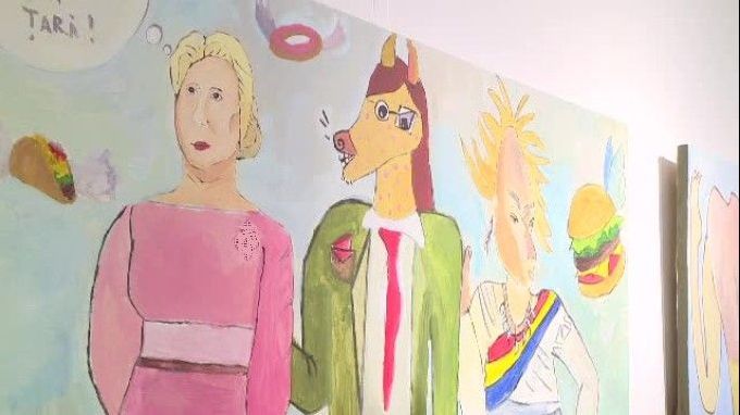 Primul tablou cu Viorica Dăncilă. Ce personaj misterios apare lângă ea?