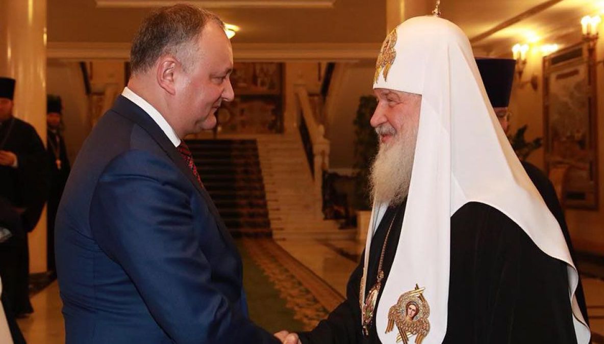 Igor Dodon susține că R. Moldova e alături Rusia în marea schismă ortodoxă