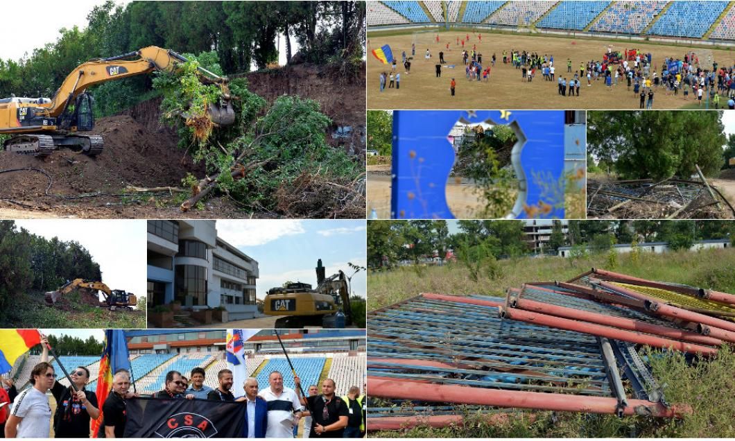 Stadionul Steaua, ca după bombardament. L-au demolat!
