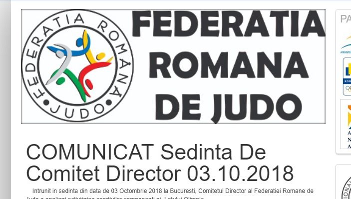 Decizia luată după rezultatele componenților Lotului Olimpic de Judo Masculin