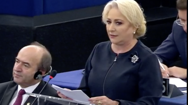 Dezinformarea lui Dăncilă cu "milioane" de români ascultați, taxată în presa străină