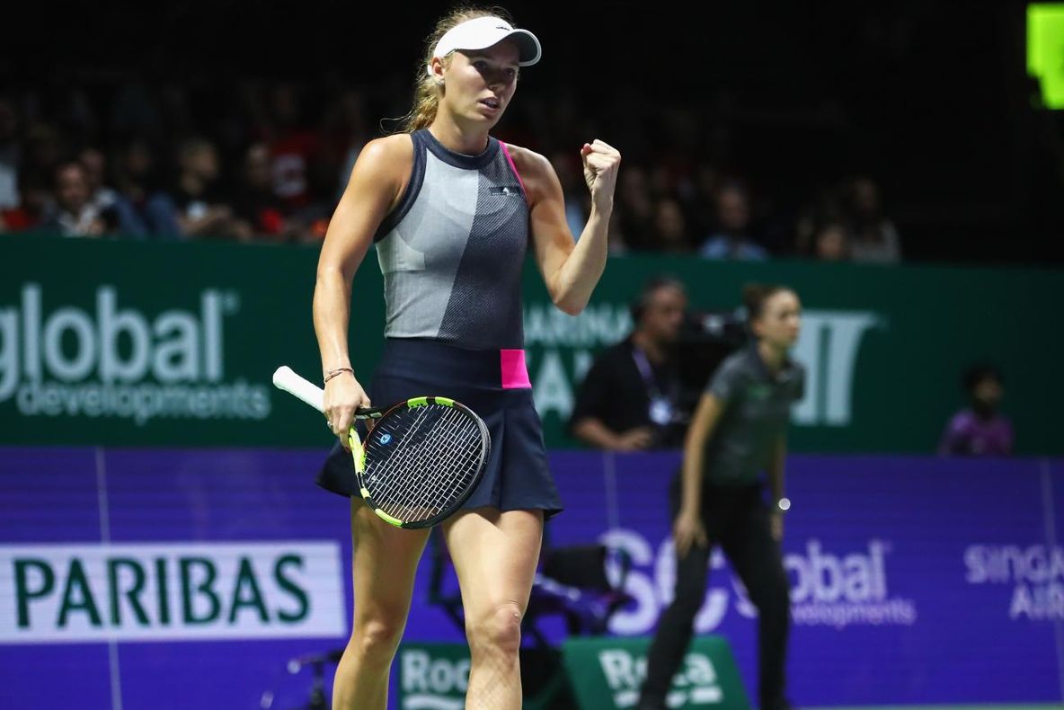 VIDEO | Prima victorie pentru Caroline Wozniacki la Turneul Campioanelor